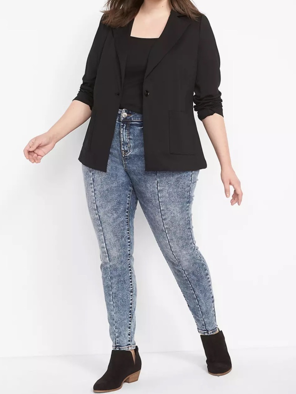 Lane Bryant Flex Magic Waistband Signature Fit Skinny Mid-Rise Jeans  | Size 14